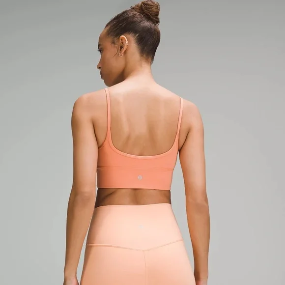 lululemon Align™ Sweetheart Bra A/B Cup sz 8 Coral Kiss - Picture 3 of 8